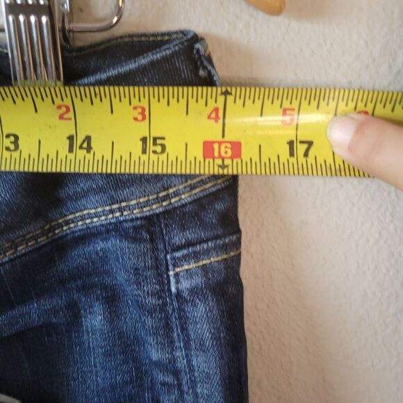 Hudson‎ Collin Skinny Jean Sz 29 Stretch Denim Double Button Low Rise Tapered - Picture 6 of 10